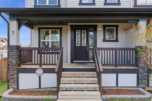 7 Skyview Ranch Lane Ne, Calgary, AB - Outdoor With Deck Patio Veranda With Facade