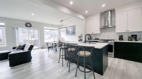 67 Setonstone Row Se, Calgary, AB - Indoor Photo Showing Kitchen With Upgraded Kitchen