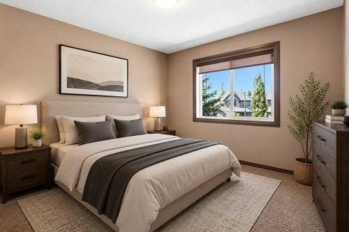 23 Aspen Stone Crescent Sw, Calgary, AB - Indoor Photo Showing Bedroom