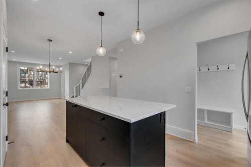 229 Heirloom Way Se, Calgary, AB - Indoor Photo Showing Kitchen