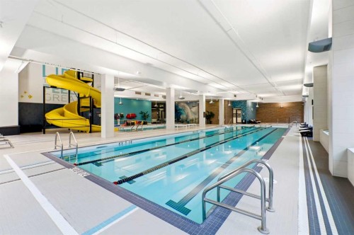 212-122 Mahogany Centre Se, Calgary, AB - Indoor Photo Showing Other Room With In Ground Pool