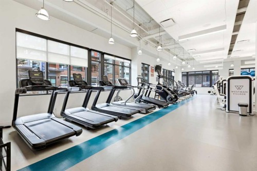212-122 Mahogany Centre Se, Calgary, AB - Indoor Photo Showing Gym Room