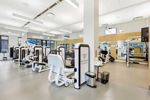 212-122 Mahogany Centre Se, Calgary, AB - Indoor Photo Showing Gym Room