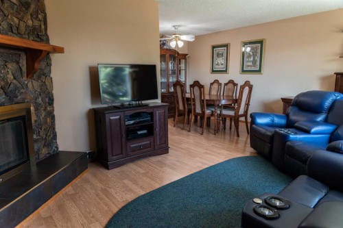 164 Huntford Road Ne, Calgary, AB - Indoor Photo Showing Living Room With Fireplace