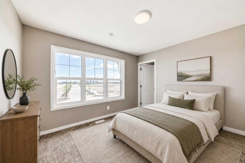 1342 Mahogany Boulevard Se, Calgary, AB - Indoor Photo Showing Bedroom