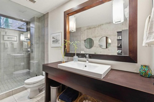 102D-500 Eau Claire Avenue Sw, Calgary, AB - Indoor Photo Showing Bathroom