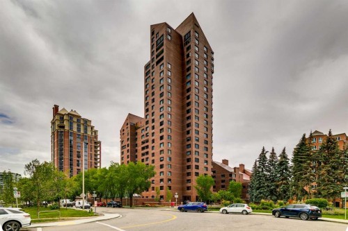 102D-500 Eau Claire Avenue Sw, Calgary, AB - Outdoor With Facade