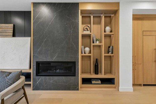 1807 Broadview Road Nw, Calgary, AB - Indoor With Fireplace