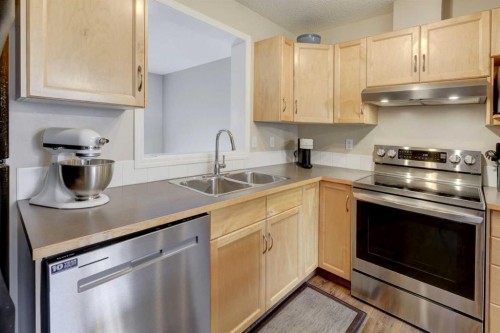 158 Everhollow Heights Sw, Calgary, AB - Indoor Photo Showing Kitchen With Stainless Steel Kitchen With Double Sink