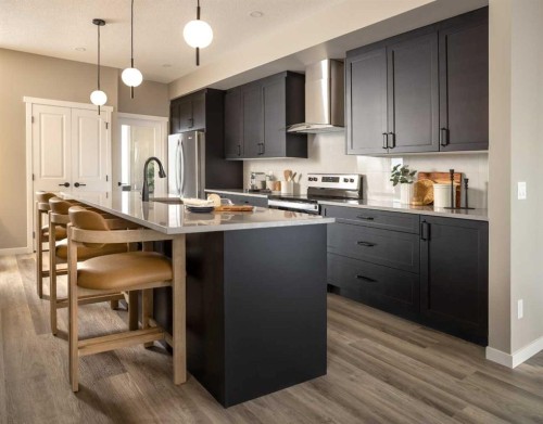 817 Marine Drive Se, Calgary, AB - Indoor Photo Showing Kitchen With Upgraded Kitchen