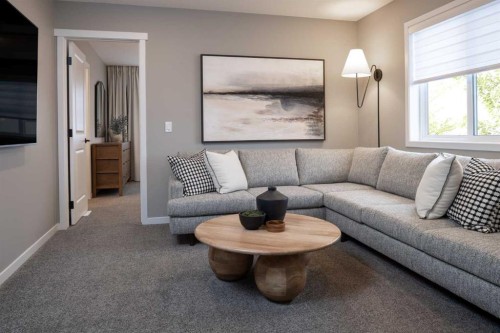 817 Marine Drive Se, Calgary, AB - Indoor Photo Showing Living Room