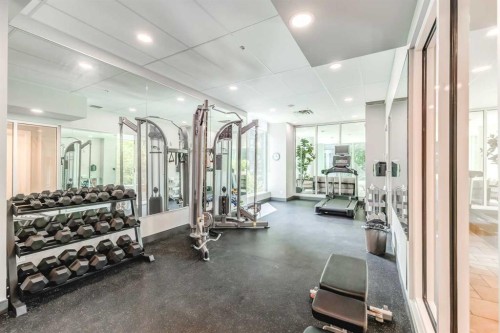 303-837 2 Avenue Sw, Calgary, AB - Indoor Photo Showing Gym Room