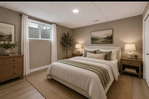 5203 Memorial Drive Se, Calgary, AB - Indoor Photo Showing Bedroom
