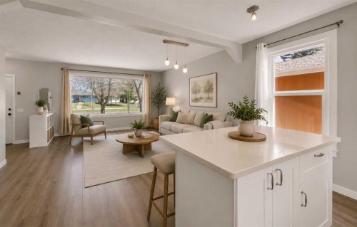 5203 Memorial Drive Se, Calgary, AB - Indoor Photo Showing Living Room