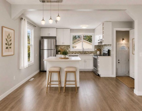 5203 Memorial Drive Se, Calgary, AB - Indoor Photo Showing Kitchen With Upgraded Kitchen
