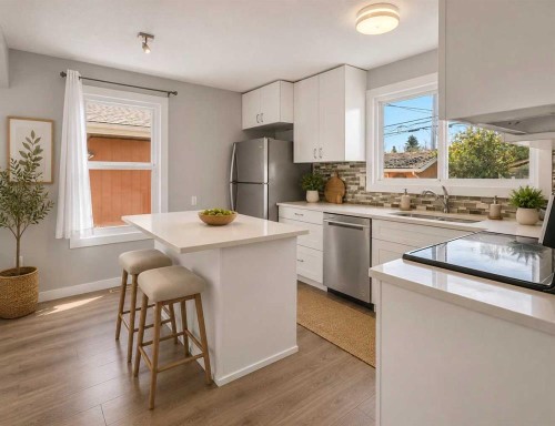 5203 Memorial Drive Se, Calgary, AB - Indoor Photo Showing Kitchen