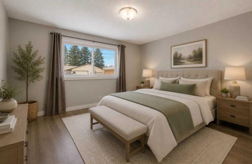 5203 Memorial Drive Se, Calgary, AB - Indoor Photo Showing Bedroom