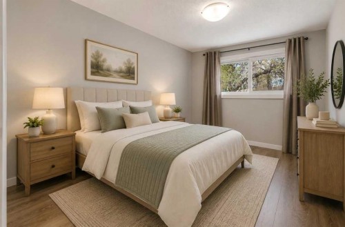 5203 Memorial Drive Se, Calgary, AB - Indoor Photo Showing Bedroom