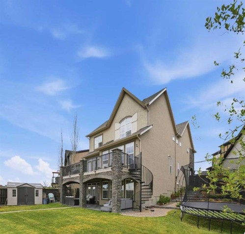 127 Marquis Grove Se, Calgary, AB - Outdoor With Deck Patio Veranda