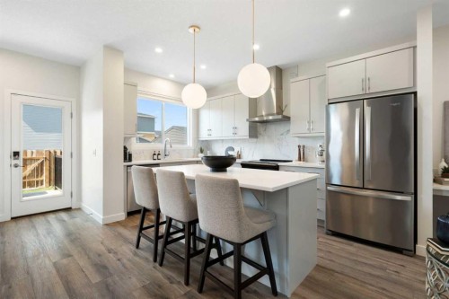 3872 202 Avenue Se, Calgary, AB - Indoor Photo Showing Kitchen With Stainless Steel Kitchen With Upgraded Kitchen