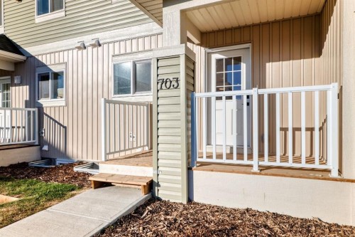 903 Clover Road, Carstairs, AB - Outdoor With Deck Patio Veranda With Exterior
