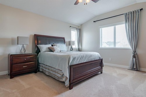 6 Cranwell Link Se, Calgary, AB - Indoor Photo Showing Bedroom