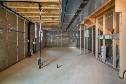 541 Bayview Street Sw, Airdrie, AB - Indoor Photo Showing Basement