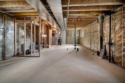 541 Bayview Street Sw, Airdrie, AB - Indoor Photo Showing Basement
