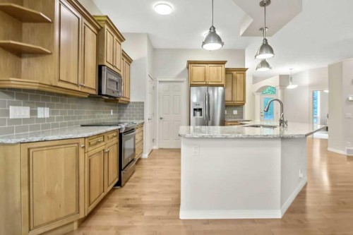 41 Cranston Drive Se, Calgary, AB - Indoor Photo Showing Kitchen With Upgraded Kitchen