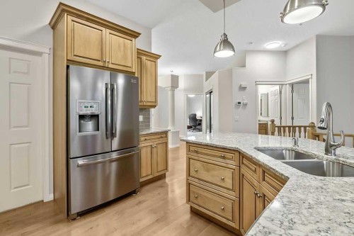 41 Cranston Drive Se, Calgary, AB - Indoor Photo Showing Kitchen With Double Sink With Upgraded Kitchen