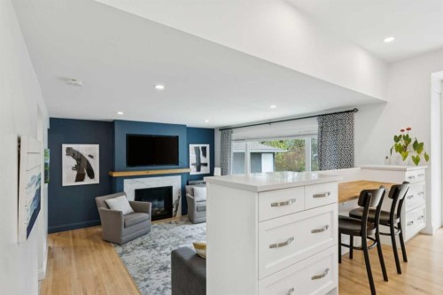 5924 Dalridge Hill Nw, Calgary, AB - Indoor With Fireplace