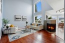 390 Douglas Ridge Circle Se, Calgary, AB  - Indoor Photo Showing Living Room With Fireplace 