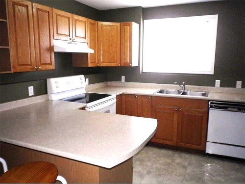 1625 15A Street, Didsbury, AB - Indoor Photo Showing Kitchen With Double Sink