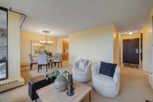 1003-80 Point Mckay Crescent Nw, Calgary, AB - Indoor Photo Showing Living Room