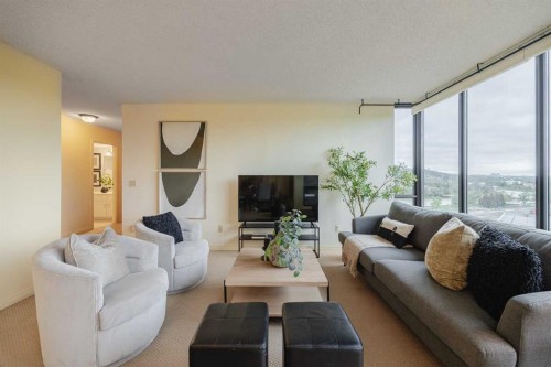 1003-80 Point Mckay Crescent Nw, Calgary, AB - Indoor Photo Showing Living Room
