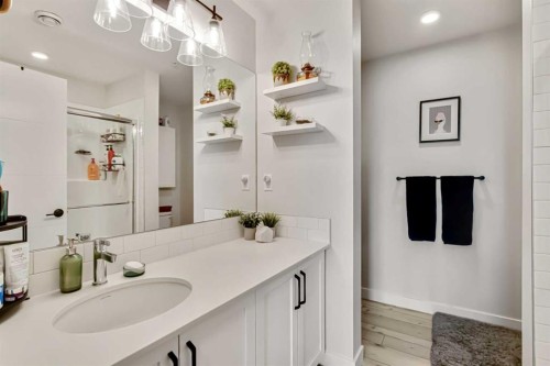 208-255 Les Jardins Park Se, Calgary, AB - Indoor Photo Showing Bathroom