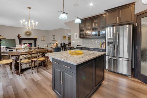 172 Ridge View Close, Cochrane, AB - Indoor Photo Showing Kitchen With Upgraded Kitchen