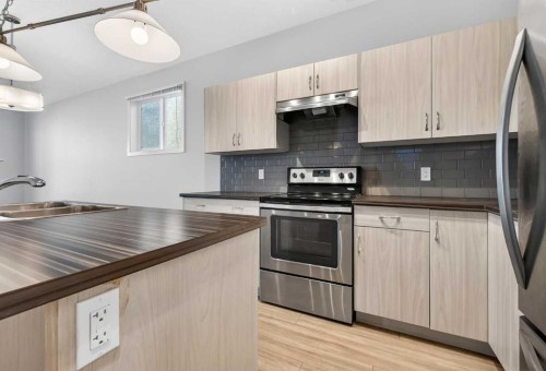 1607 2 Street Nw, Calgary, AB - Indoor Photo Showing Kitchen With Double Sink