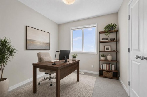 1607 2 Street Nw, Calgary, AB - Indoor Photo Showing Office
