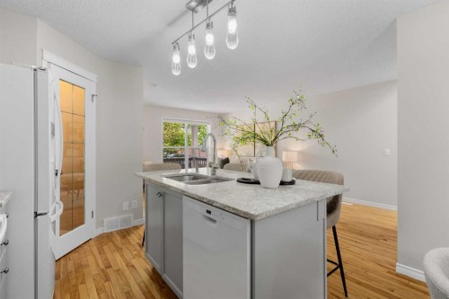 282 Prestwick Circle Se, Calgary, AB - Indoor Photo Showing Kitchen With Double Sink