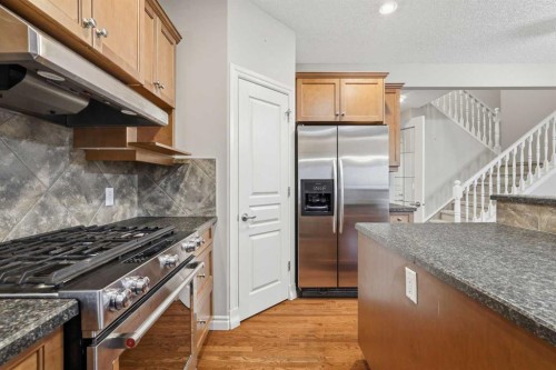 378 Chaparral Ridge Circle Se, Calgary, AB - Indoor Photo Showing Kitchen With Stainless Steel Kitchen With Upgraded Kitchen