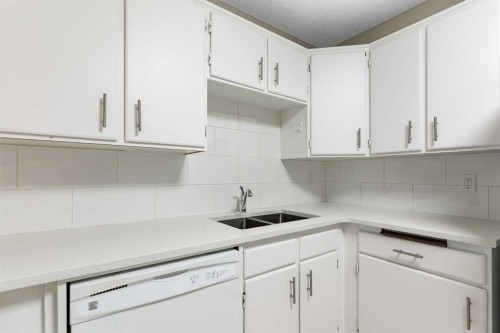 3101-4001C 49 Street Nw, Calgary, AB - Indoor Photo Showing Kitchen With Double Sink