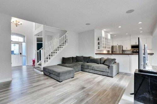 74 Cranleigh Green Se, Calgary, AB - Indoor Photo Showing Living Room