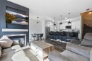 17 Mahogany Terrace Se, Calgary, AB  - Indoor Photo Showing Living Room With Fireplace 