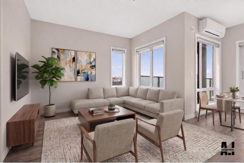 216-238 Sage Valley Common Nw, Calgary, AB - Indoor Photo Showing Living Room
