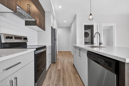 216-238 Sage Valley Common Nw, Calgary, AB - Indoor Photo Showing Kitchen With Upgraded Kitchen