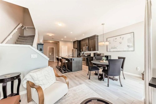984 Seton Circle Se, Calgary, AB - Indoor Photo Showing Dining Room