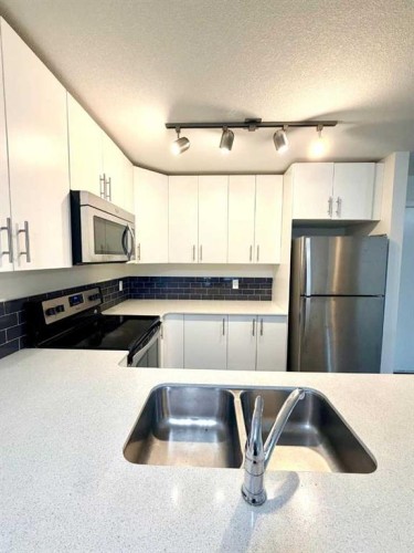 2208-181 Skyview Ranch Manor Ne, Calgary, AB - Indoor Photo Showing Kitchen With Double Sink