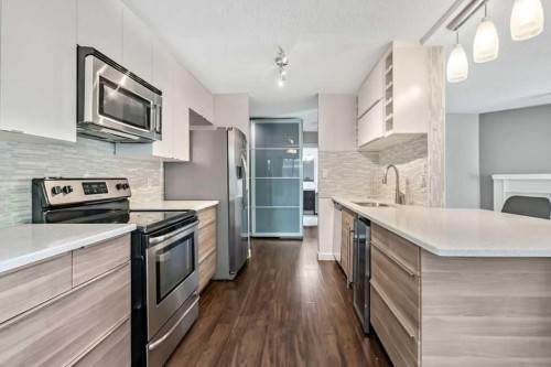 204-1512 16 Avenue Sw, Calgary, AB - Indoor Photo Showing Kitchen With Upgraded Kitchen
