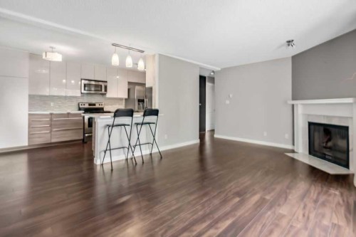 204-1512 16 Avenue Sw, Calgary, AB - Indoor With Fireplace